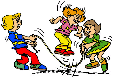 children skipping