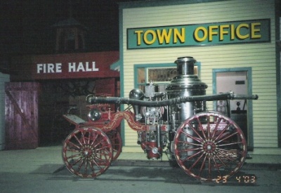 fire hall and pumper